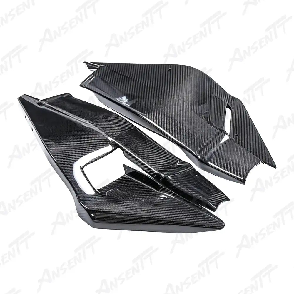 Carbon Fiber Rear Swingarm Cover (Pair) for Suzuki GSX1300R Hayabusa 2021-2025, 2x2 Twill Weave (Glossy)