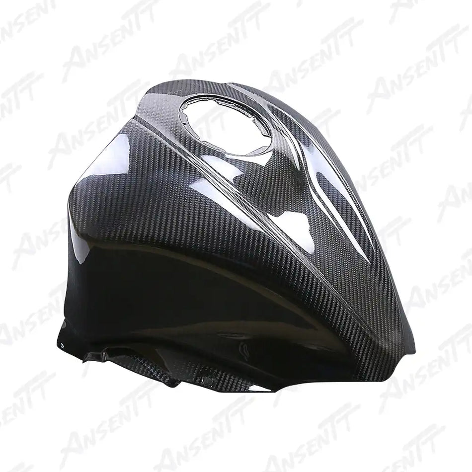 Carbon Fiber Front Tank Cover for Suzuki GSX1300R Hayabusa 2021-2025, 2x2 Twill Weave (Glossy)