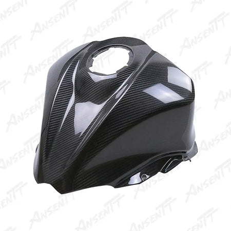 Carbon Fiber Front Tank Cover for Suzuki GSX1300R Hayabusa 2021-2025, 2x2 Twill Weave (Glossy)
