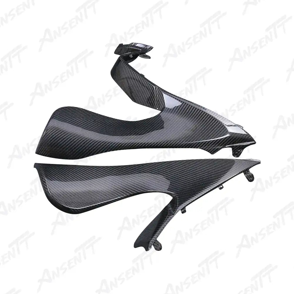 Carbon Fiber Lower Side Tank Panels (Pair) for Suzuki GSX1300R Hayabusa 2021-2025, 2x2 Twill Weave (Glossy)
