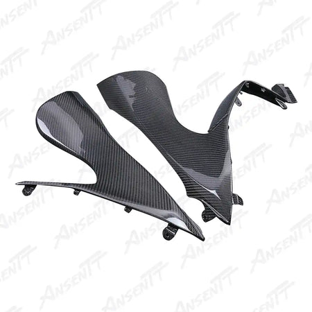 Carbon Fiber Lower Side Tank Panels (Pair) for Suzuki GSX1300R Hayabusa 2021-2025, 2x2 Twill Weave (Glossy)