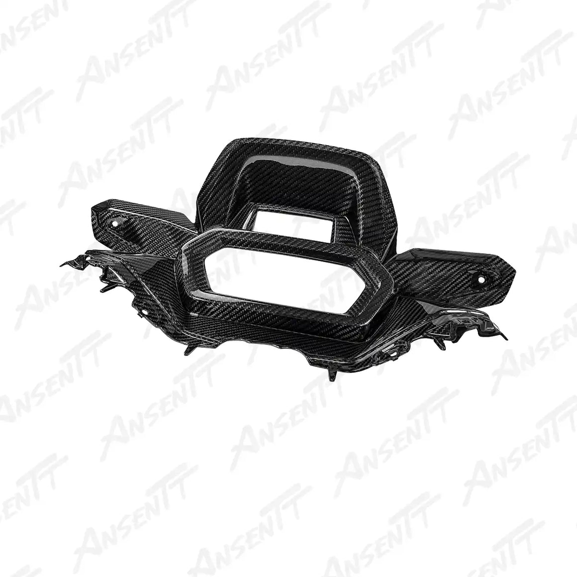 Carbon Fiber Instrument Dashboard Cover Panel for Yamaha XMAX 300 2023-2026 - 2x2 Twill Glossy