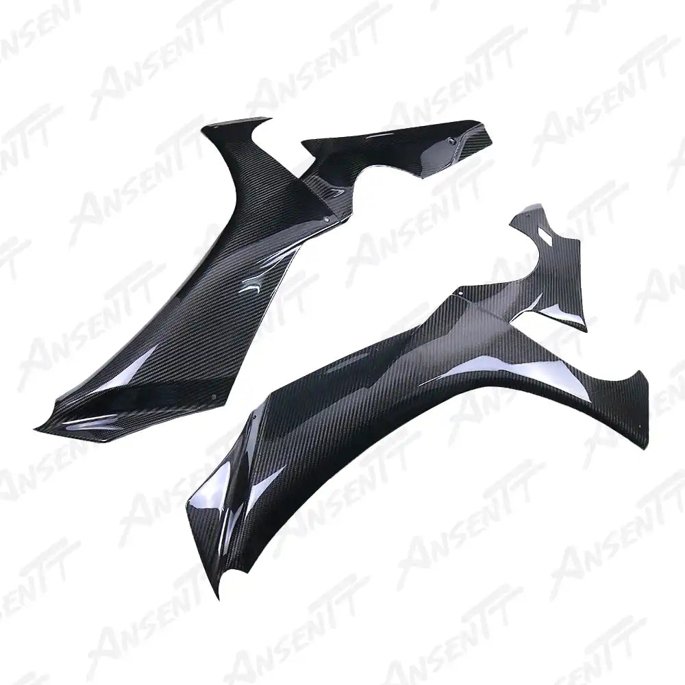 Carbon Fiber Mid Side Fairings (Pair) for Yamaha YZF-R1 2020-2025 - 2x2 Twill Glossy