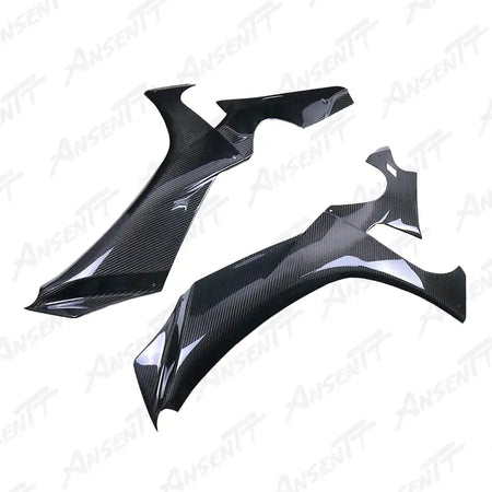 Carbon Fiber Mid Side Fairings (Pair) for Yamaha YZF-R1 2020-2025 - 2x2 Twill Glossy