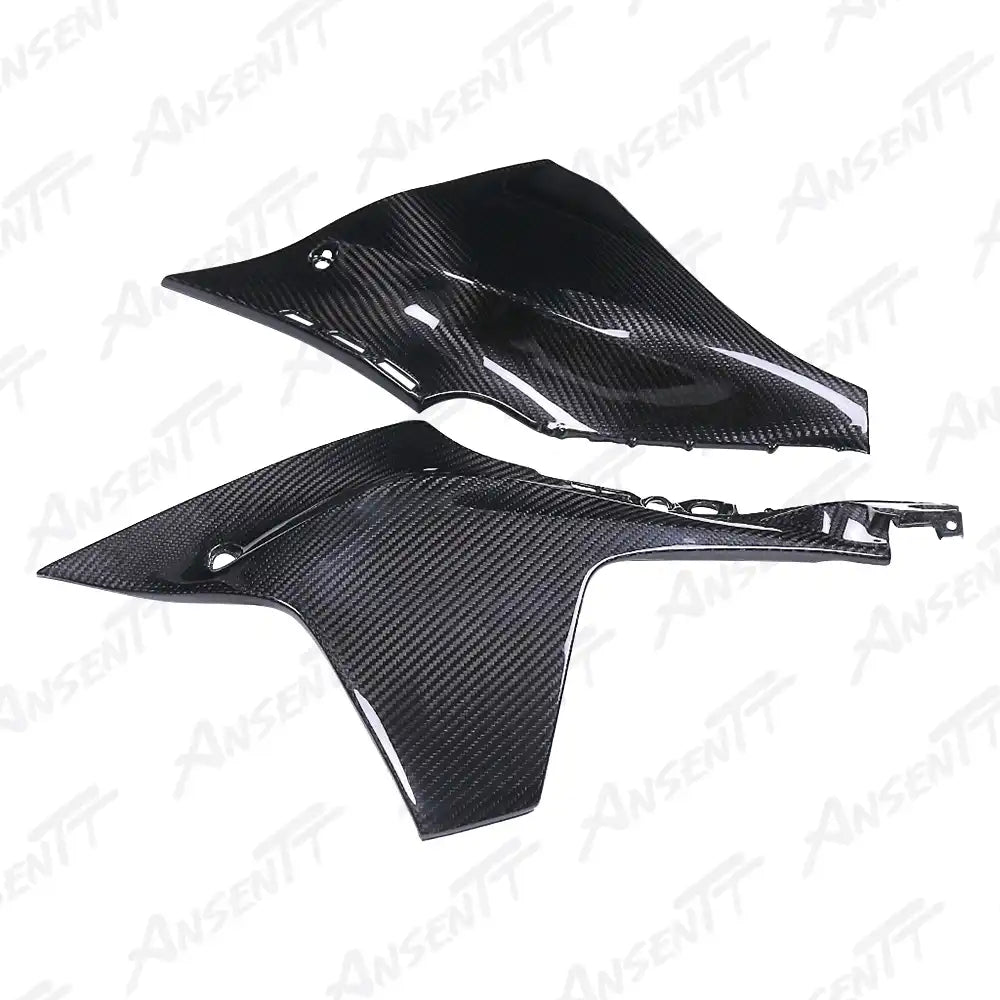 Carbon Fiber Upper Inner Side Panels (Pair) for Yamaha YZF-R1 2020-2025 - 2x2 Twill Glossy (Air Intake Side Covers)