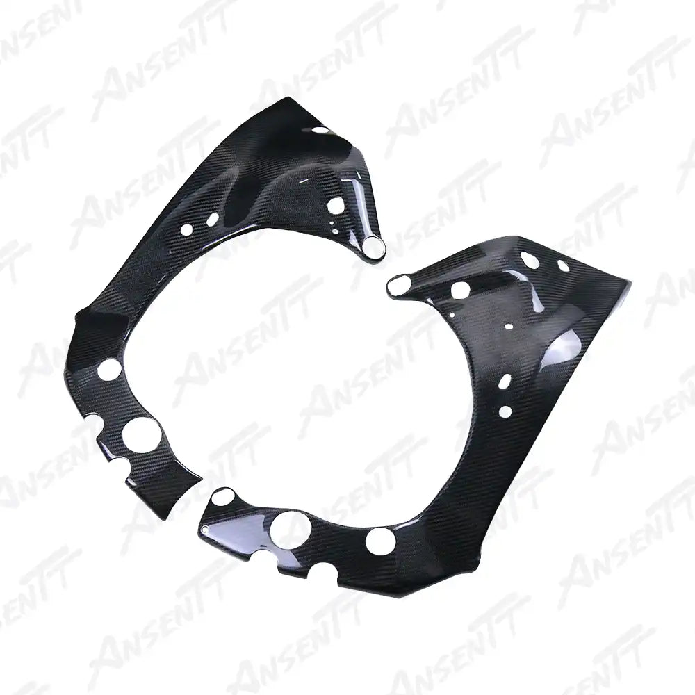 Carbon Fiber Frame Covers (Pair) for Yamaha YZF-R1 2020-2025 - 2x2 Twill Glossy