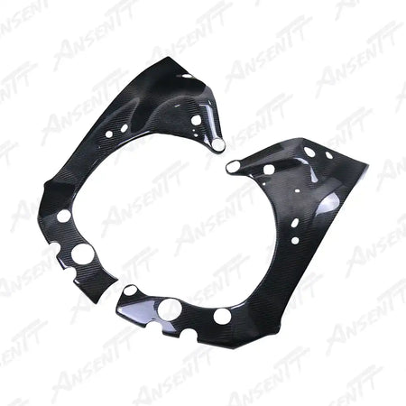Carbon Fiber Frame Covers (Pair) for Yamaha YZF-R1 2020-2025 - 2x2 Twill Glossy