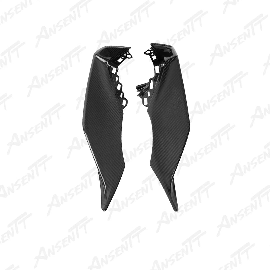 Carbon Fiber Air Intake Inner Side Covers (Pair) for Yamaha YZF-R1 2020-2025 - 2x2 Twill Glossy