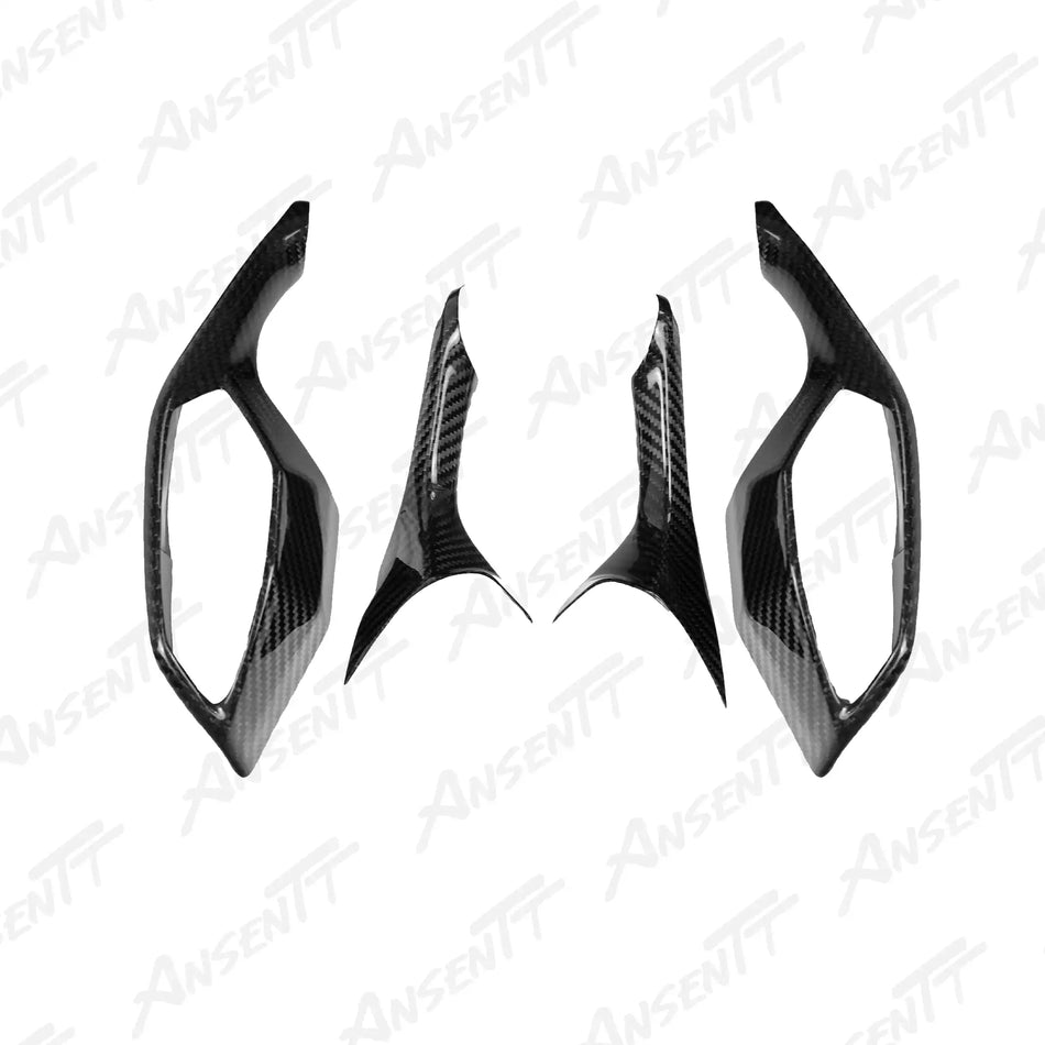 Carbon Fiber Rearview Mirror Covers (Pair) for Yamaha YZF-R1 2020-2025 - 2x2 Twill Glossy