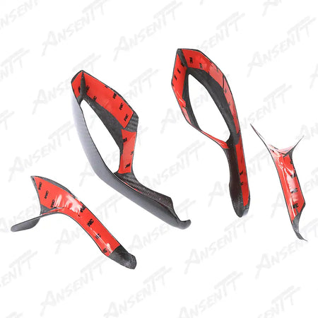 Carbon Fiber Rearview Mirror Covers (Pair) for Yamaha YZF-R1 2020-2025 - 2x2 Twill Glossy