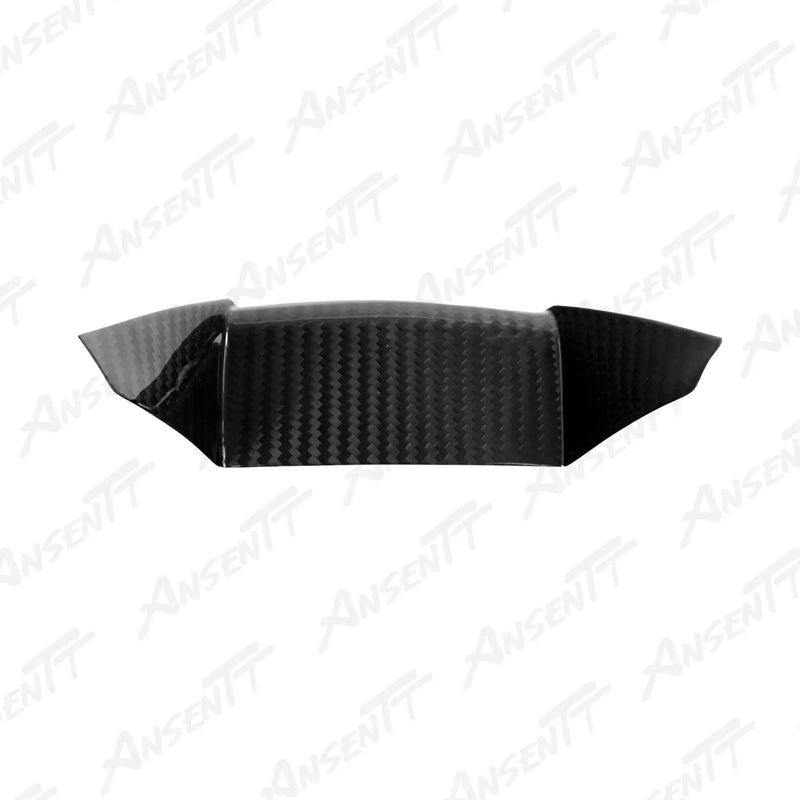 Cubierta de aleta de entrada de aire delantera de fibra de carbono para Yamaha YZF-R1 2020-2025 - Sarga 2x2 brillante (cubierta de entrada de caja de aire delantera)