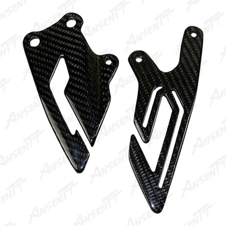 Carbon Fiber Heel Guards (Pair) for Yamaha YZF-R1 2015-2025 - 2x2 Twill Glossy