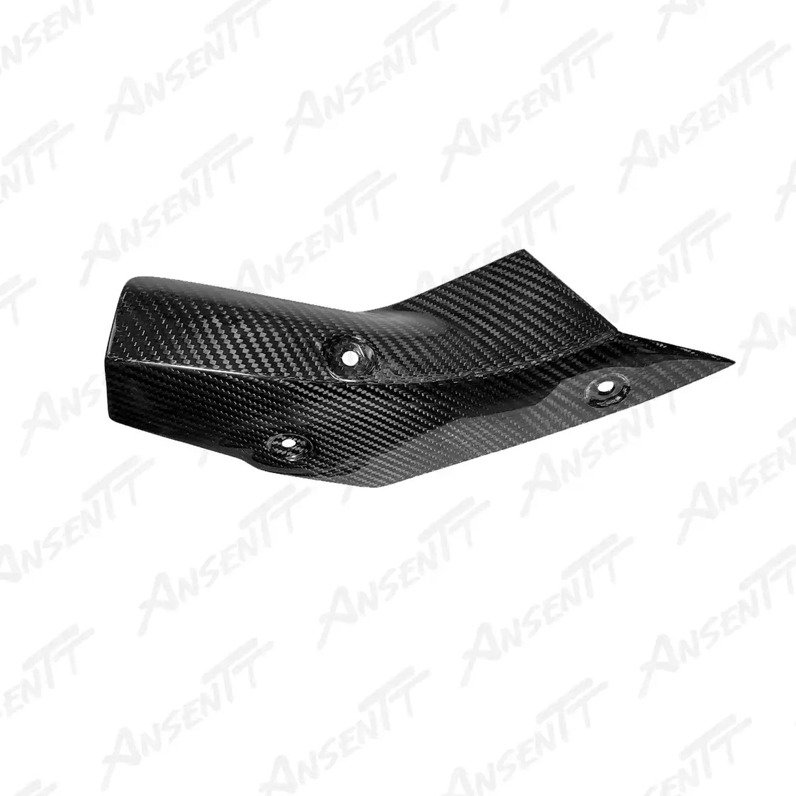 Carbon Fiber Exhaust Heat Shield for Yamaha YZF-R1 2020-2025 - 2x2 Twill Glossy