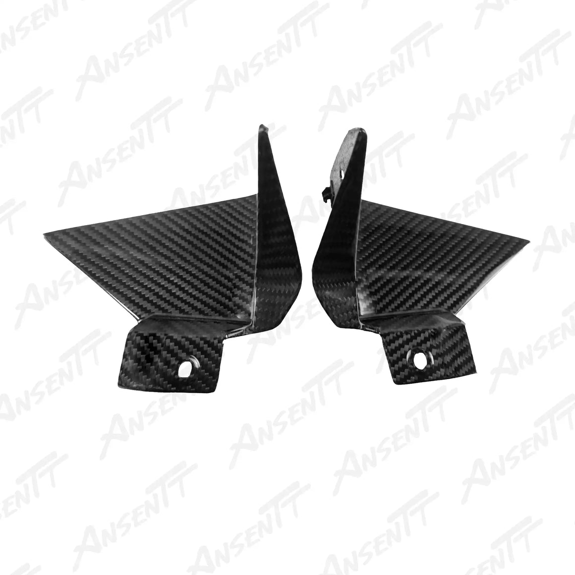 Carbon Fiber Dashboard Side Panels (Pair) for Yamaha YZF-R1 2020-2025 - 2x2 Twill Glossy