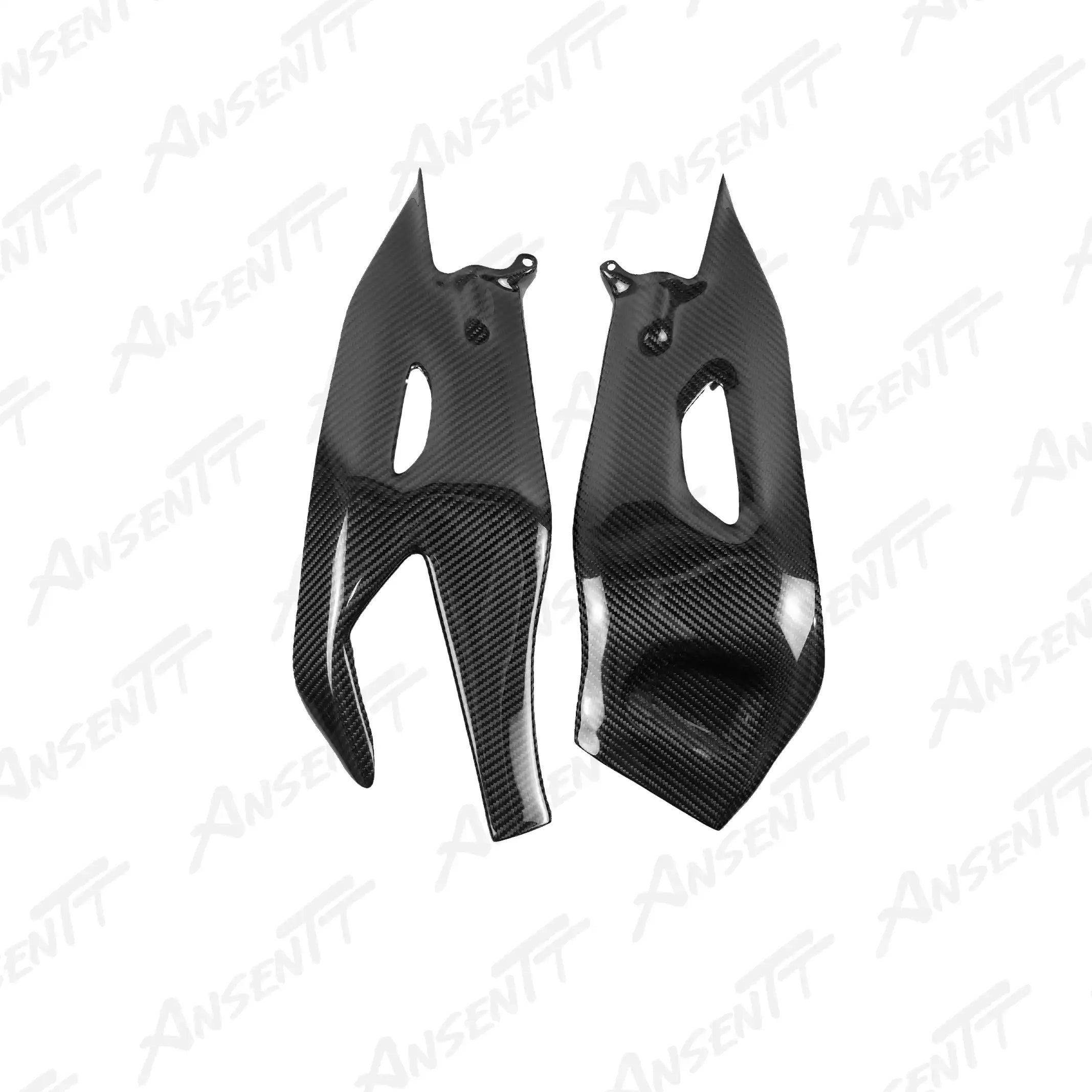 Carbon Fiber Rear Swingarm Covers (Pair) for Yamaha YZF-R1 2020-2025 - 2x2 Twill Glossy