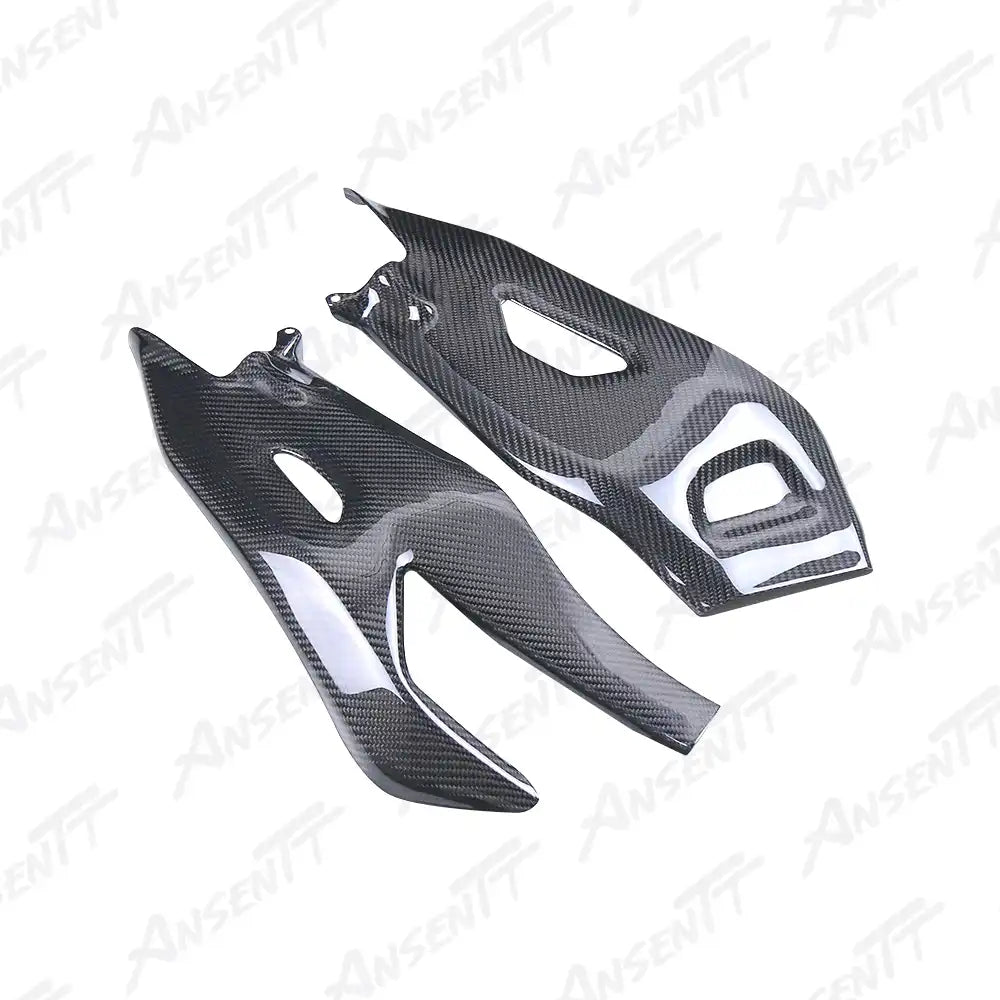 Carbon Fiber Rear Swingarm Covers (Pair) for Yamaha YZF-R1 2020-2025 - 2x2 Twill Glossy