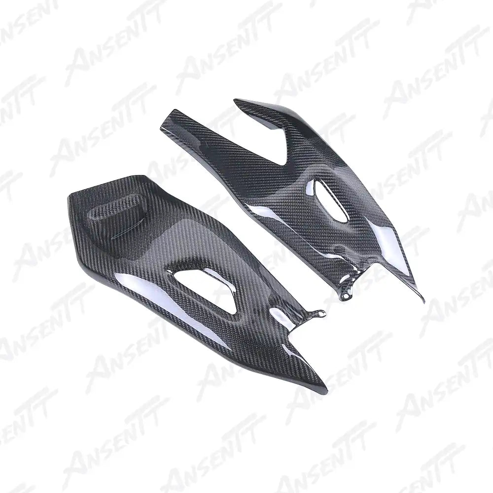 Carbon Fiber Rear Swingarm Covers (Pair) for Yamaha YZF-R1 2020-2025 - 2x2 Twill Glossy