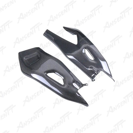 Carbon Fiber Rear Swingarm Covers (Pair) for Yamaha YZF-R1 2020-2025 - 2x2 Twill Glossy
