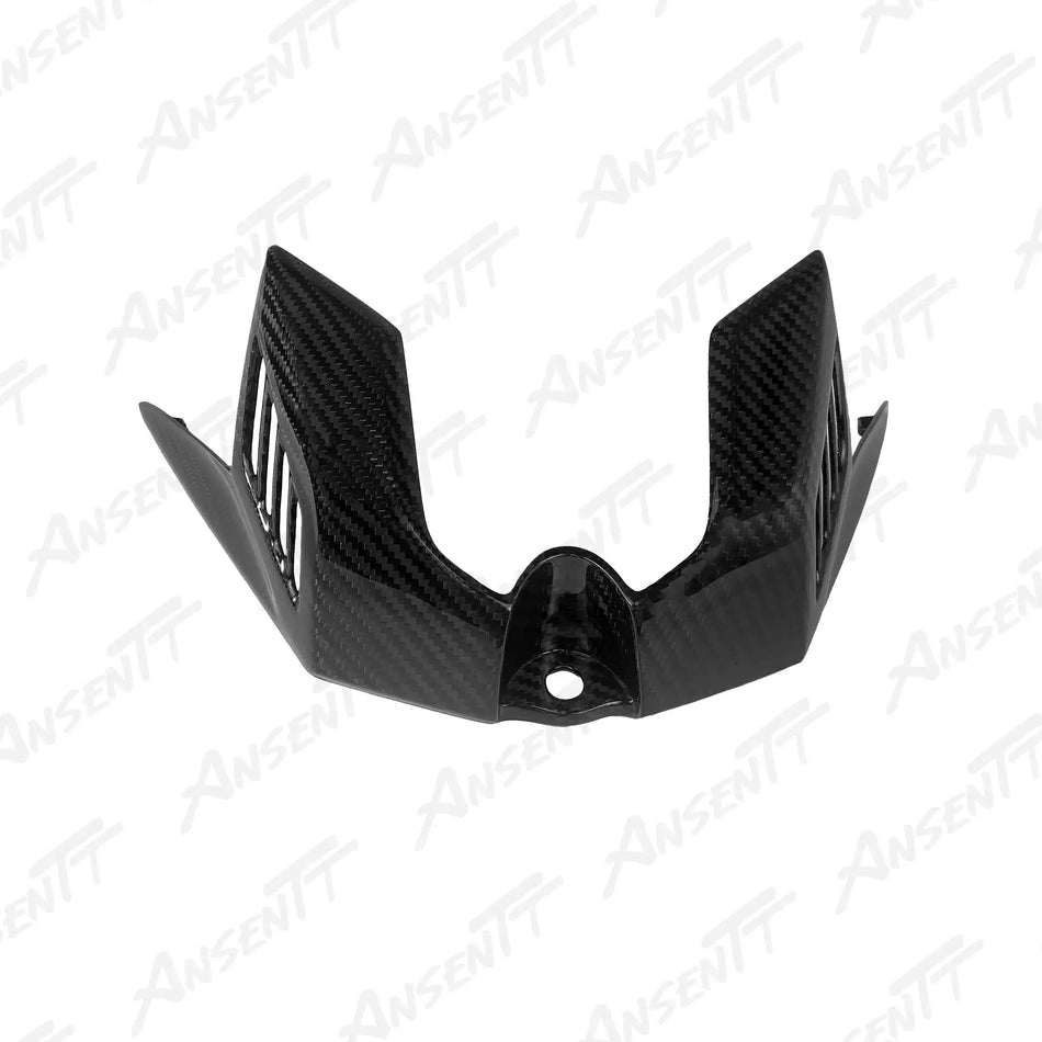 Carbon Fiber Airbox Cover Front Piece for Yamaha YZF-R1 2020-2025 - 2x2 Twill Glossy (Front Fuel Tank Shroud)