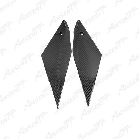 Carbon Fiber Lower Side Tank Panels (Pair) for Yamaha YZF-R1 2020-2025 - 2x2 Twill Glossy