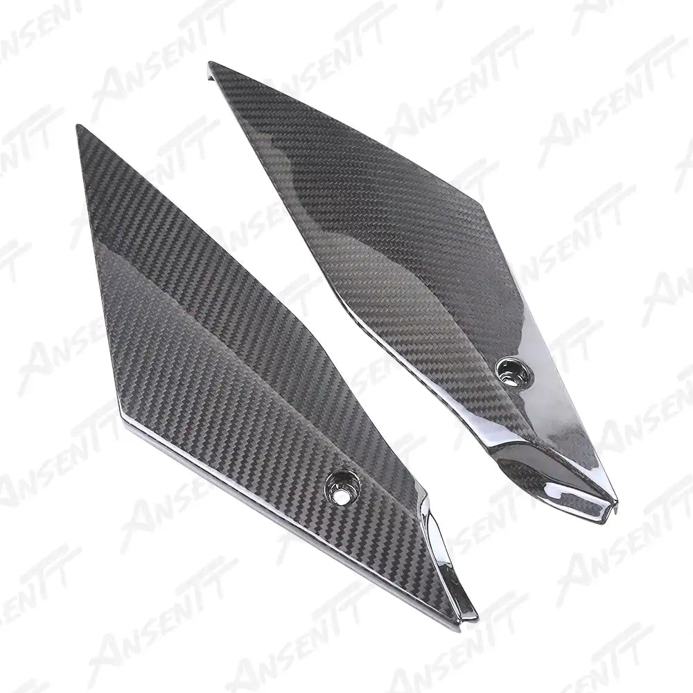 Carbon Fiber Lower Side Tank Panels (Pair) for Yamaha YZF-R1 2020-2025 - 2x2 Twill Glossy