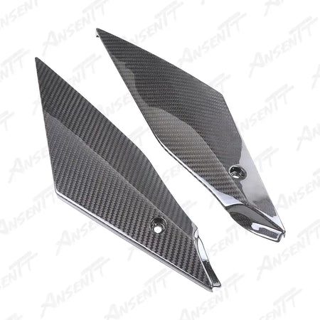 Carbon Fiber Lower Side Tank Panels (Pair) for Yamaha YZF-R1 2020-2025 - 2x2 Twill Glossy