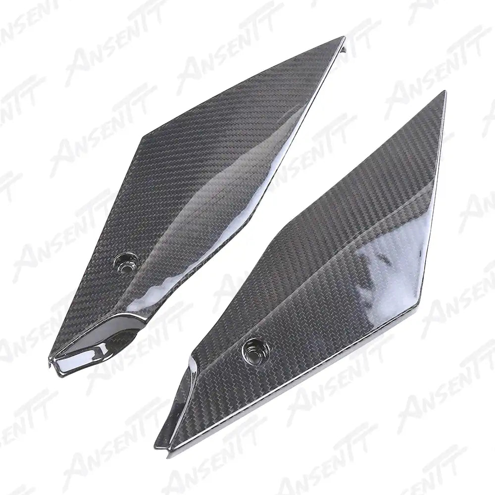 Carbon Fiber Lower Side Tank Panels (Pair) for Yamaha YZF-R1 2020-2025 - 2x2 Twill Glossy