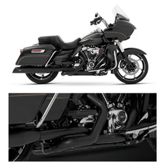 M8 Pro Dual head pipes Black Touring 2017- Up mf-7210906