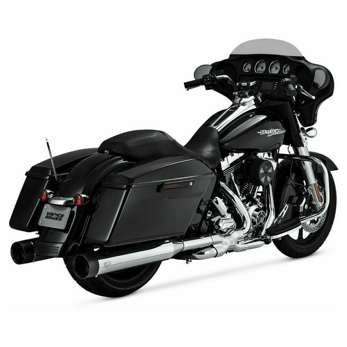 OVERSIZED 450 TITAN SLIP-ONS V16652 FINISH CHROME / BLACK