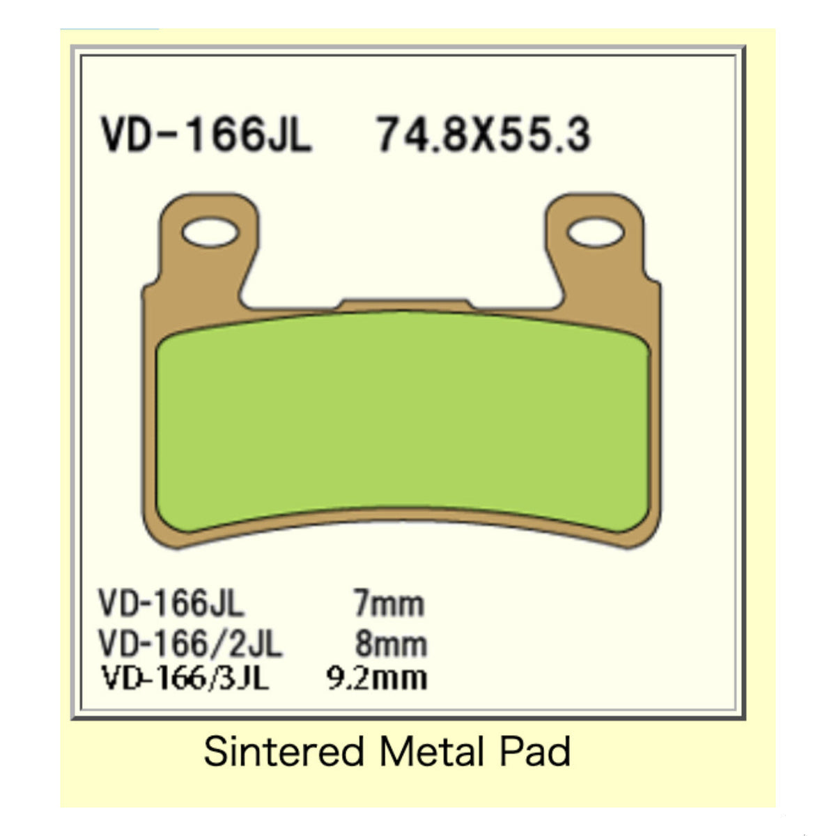 BRAKE PADS H-D 2015-  FXST FR 41300102 vd1662jl